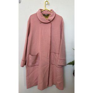 Harve Benard Women’s Wool Blend Tunic‎ Long Pink Coat Size 14